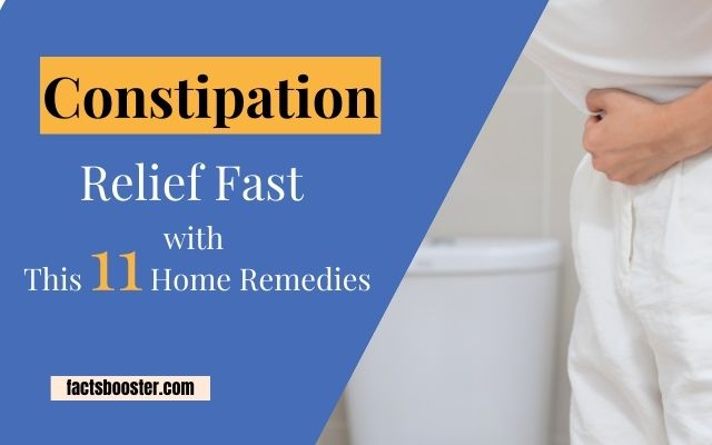 Constipation Relief Fast with This 11 Home Remedies