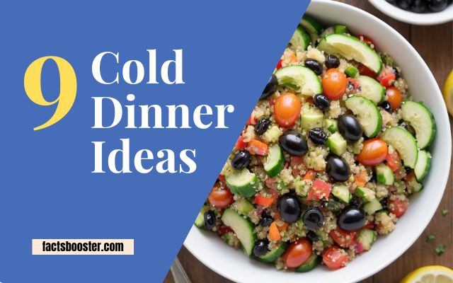 Cold Dinner Ideas: Quick and Delicious Recipes for Busy Evenings