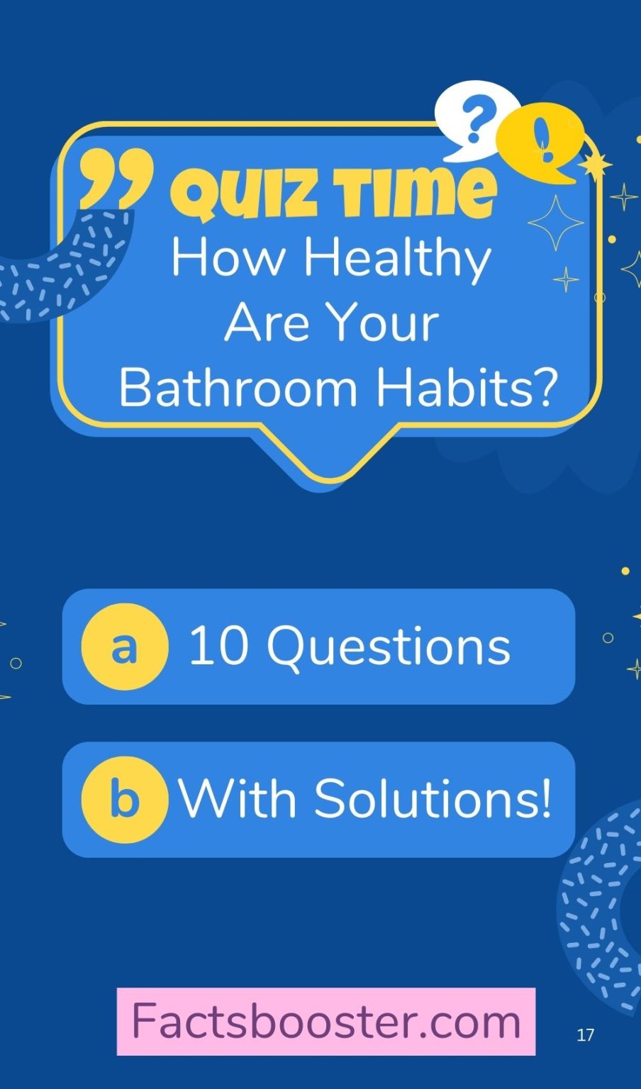 How Healthy Are Your Bathroom Habits Quiz Healthful Choices Happy Lives